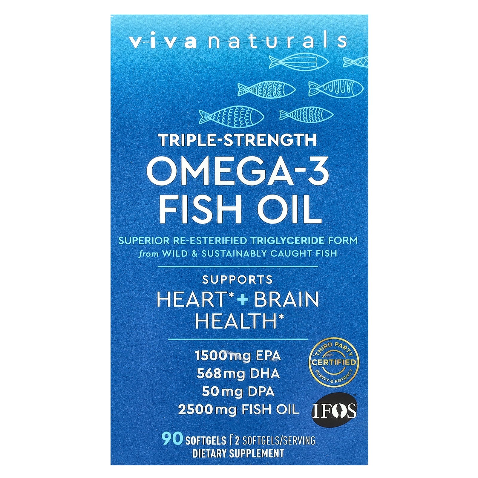 【POINT20倍★11/18 0:00〜11/27 1:59】Viva Naturals オメガ3 フィッシュオイル 【 iHerb アイハーブ 公式 】 ビ...