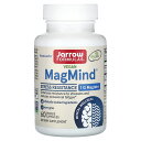 Jarrow Formulas マグマインド ストレスレジスタンス 【 iHerb アイハーブ 公式 】 ジャロウフォーミュラズ マグネシウム トレオン酸マグネシウム テアニン ロディオラ サプリ ベジカプセル 60粒(4)
