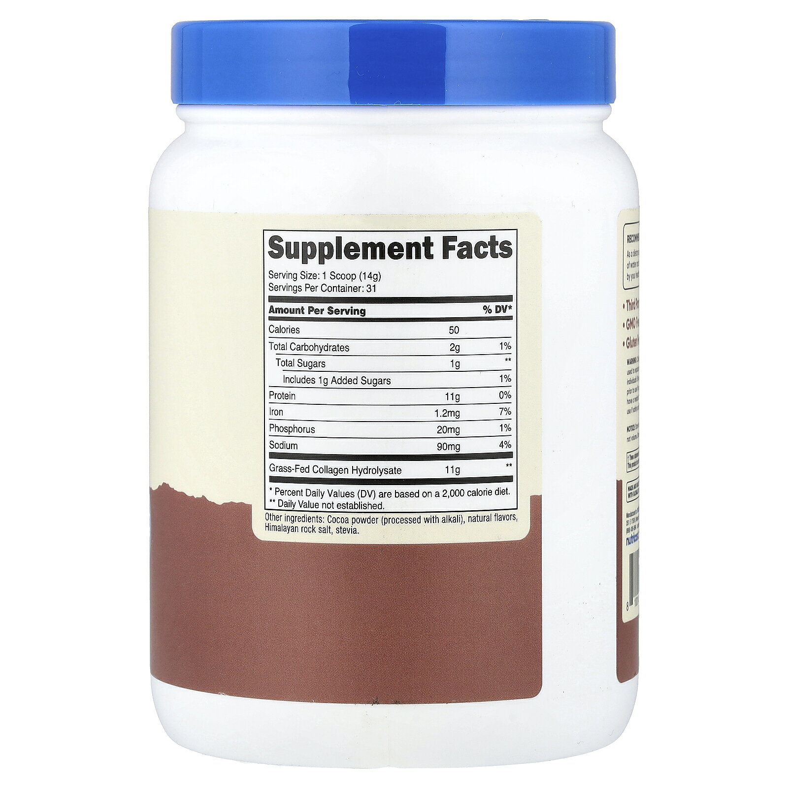 Nutricost コラーゲン ハイドロリセート 【 iHerb アイハーブ 公式 】 ニュートリコスト コラーゲンペプチド 加水分解コラーゲン 牛由来 グラスフェッド 牧草飼育 サプリ パウダー 粉末 ミルクチョコレート味 454g iherb-official-10020220 iHerb サンプル画像2