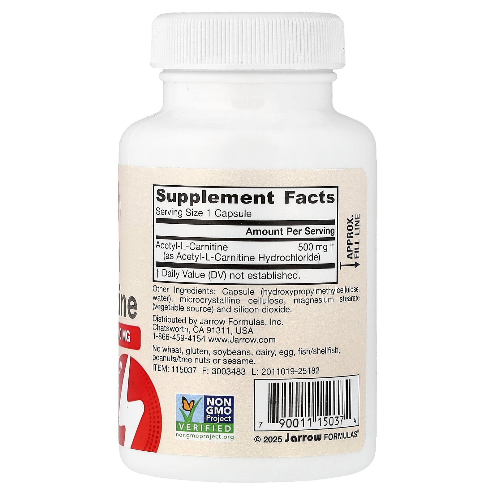 Jarrow Formulas アセチルL-カルニチン 【 iHerb アイハーブ 公式 】 ジャロウフォ...