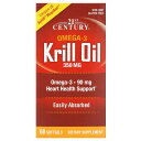 21st Century クリルオイル 【 iHerb アイハーブ 公式 】 21st センチュリー クリル オキアミ オイル 油 オメガ3 オメガ3脂肪酸 E...