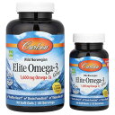 Carlson エリート オメガ-3 ジェム 【 iHerb アイハーブ 公式 】 カールソン オメガ3 オメガ3脂肪酸 フィッシュオイル DHA EPA ビタ...