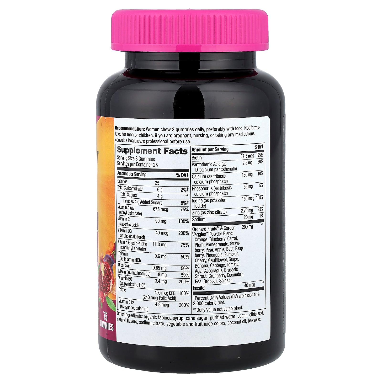 Nature's Way アライブ！ プレミアム マルチビタミン グミ 女性向け 【 iHerb アイハーブ 公式 】 ネイチャーズウェイ Alive! ビタミン A B C D E 野菜 果物 サプリ グレープ チェリー ブルーベリー アサイー味 75粒 iherb-official-10021455 iHerb サンプル画像2