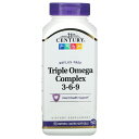 21st Century トリプルオメガ コンプレックス 3-6-9 【 iHerb アイハーブ 公式 】 21st センチュリー オメガ 3 6 9 フィッシ...