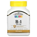 21st Century B-1 【 iHerb アイハーブ 公式 】 21st センチュリー ビタミンB1 ビタミンB ビタミン B B1 チアミン ビタミン...
