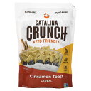 製品仕様 商品名 Catalina Crunch ケト対応 シリアル 【 iHerb アイハーブ 公式 】 カタリナ クランチ コールドシリアル 糖分0g 食物繊維 ケトジェニック ケトン食 シナモントースト 255g 商品説明 - 名称 シリアル 原材料 カタリナ粉（エンドウ豆タンパク質、じゃがいも繊維、トウモロコシ繊維（遺伝子組み換えでない）、チコリ根繊維、グアーガム）、タピオカ粉、高オレイン酸ヒマワリ油、ベーキングパウダー、天然香料、海塩、炭酸カルシウム、ステビアエキス、羅漢果エキスピーナッツ、乳製品、木の実を加工する設備で製造されています。 内容量 255g 賞味期限 パッケージに記載 保存方法 開封後は3週間以内にお召し上がりください。高温多湿を避けて保管してください。 商品区分 食品（海外製） 生産国 アメリカ 製造者 Catalina Snacks, Inc6101 North Keystone,, Indianapolis, 46220 USA 輸入者 本商品は個人輸入商品のため、購入者の方が輸入者となります。 広告文責 iHerb19516163600