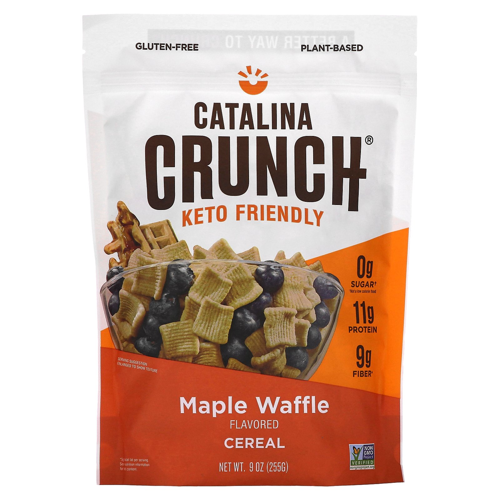 Catalina Crunch ケト対応 シリアル  カタリナ クランチ コールドシリアル 糖分0g 食物繊維 ケトジェニック ケトン食 メープルワッフル 255g