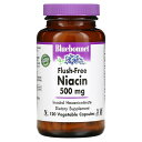 Bluebonnet Nutrition フラッシュフリー ナイアシン 【 iHerb アイハーブ 公式 】 ブルーボネット ニュートリション イノシトール ビタミンB3 ビタミンB ビタミン サプリメント サプリ ベジカプセル 500mg 120粒