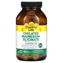 【POINT20倍★7/4 20:00〜7/11 1:59】Country Life キレート化 グリシン酸マグネシウム 【 iHerb アイハーブ 公式 】 ...