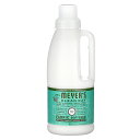 【マラソン期間限定MAX P20倍】Mrs. Meyers Clean Day ファブリック ソフトナー 【 iHerb アイハーブ 公式 】 ミセスマイヤーズクリーンデイ 柔軟剤 植物由来原料 バジル 946ml