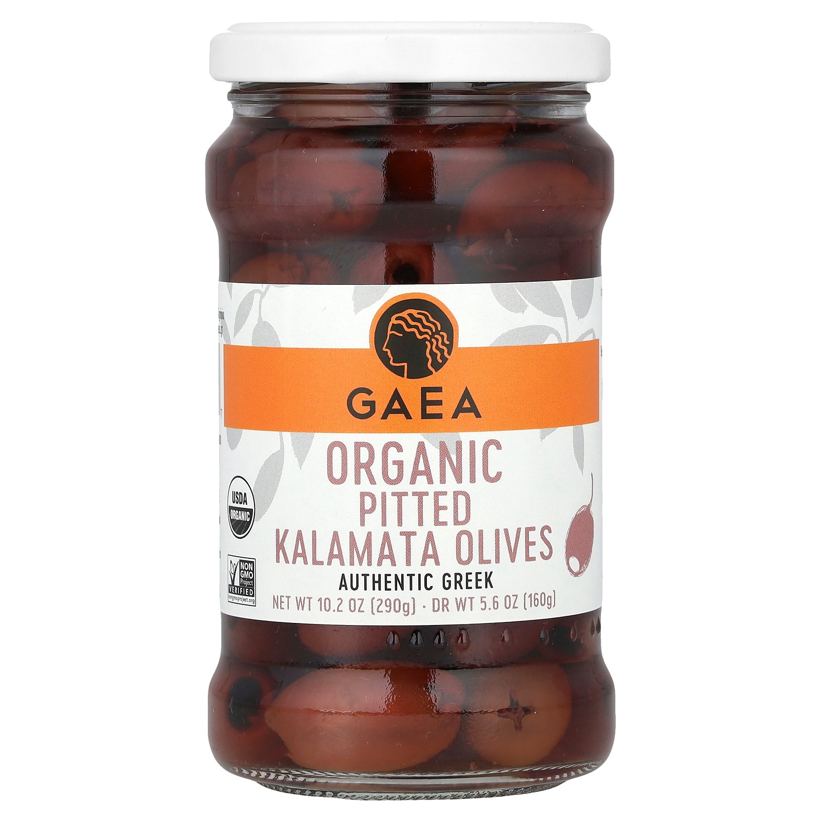 Gaea オーガニック カラマタ オリーブ 【 iHerb アイハーブ 公式 】 ガエア 有機栽培 手摘み 種抜き 290g