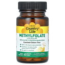 Country Life 葉酸メチル 【 iHerb アイハーブ 公式 】 カントリーライフ 葉酸 メチル メチルテトラヒドロ葉酸 ビタミンB ビタミンB群 サ...