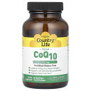 【POINT20倍★7/18 0:00~7/26 1:59】Country Life コエンザイムQ10 【 iHerb アイハーブ 公式 】 カントリーライフ CoQ10 ユビキノン サプリメント サプリ 植物性ソフトジェル 100mg 120粒