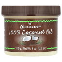 Cococare 100% ココナッツオイル 【 iHerb アイハーブ 公式 】 ココケア ヘアケア ボディケア 天然成分 110g