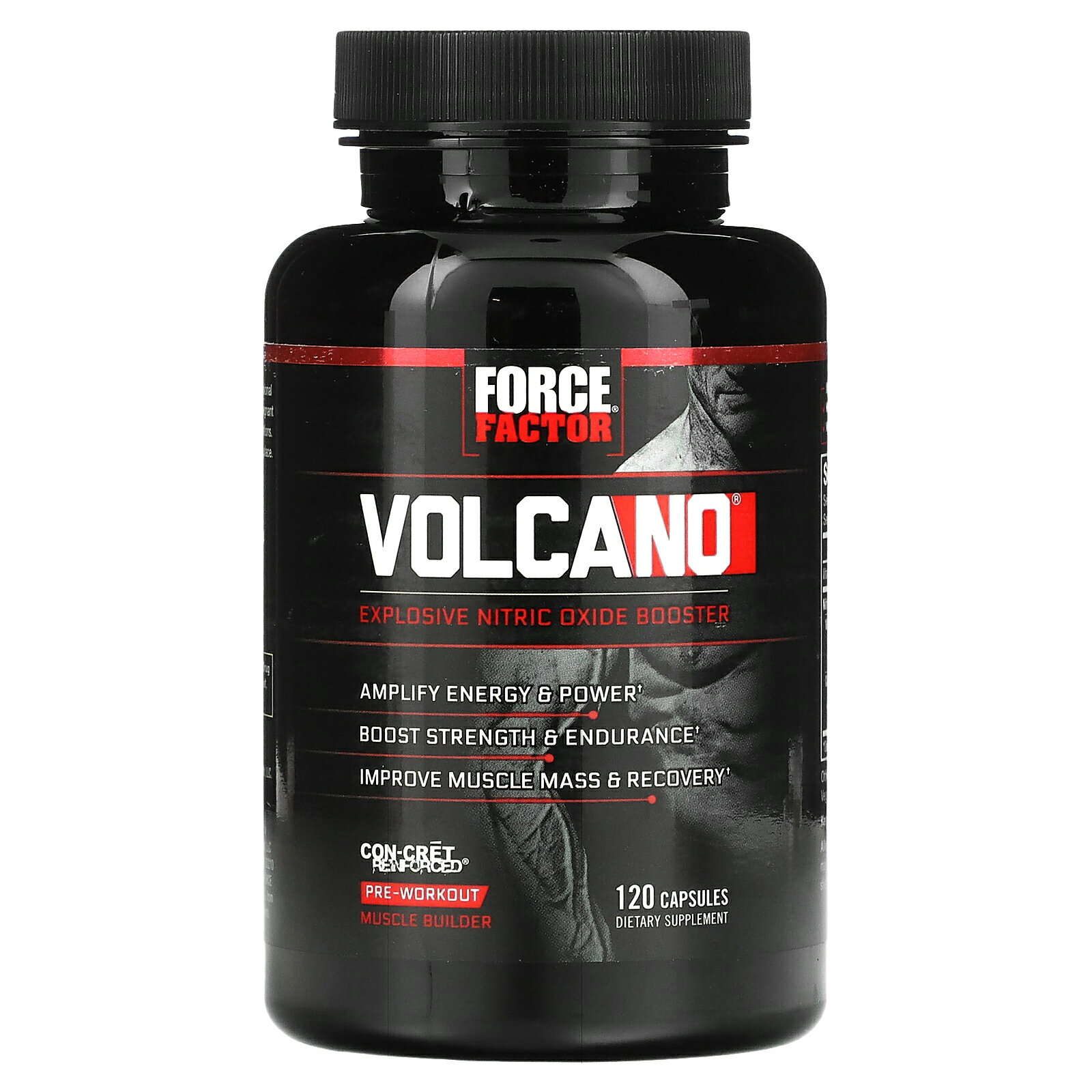 Force Factor ボルケーノ 【 iHerb アイハーブ 公式 】 フォースファクター Volcano ビタミンB6 シトルリン アグマピュア ノルバリン クレアチン メチオニン グリシン アミノ酸 一酸化窒素 サプリ カプセル 120粒