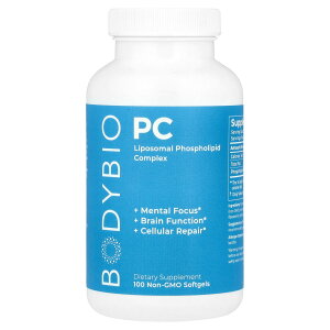 BodyBio PC リポソーム リン脂質 コンプレックス 【 iHerb アイハーブ 公式 】 ボディバイオ ホスファチジルコリン ホスファチジルイノシトール ホスファチジルセリン サプリ ソフトジェル 100粒