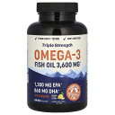 MAV Nutrition フィッシュオイル 【 iHerb アイハーブ 公式 】 MAVニュートリション プレミアム オメガ3 脂肪酸 DHA EPA ドコサ...
