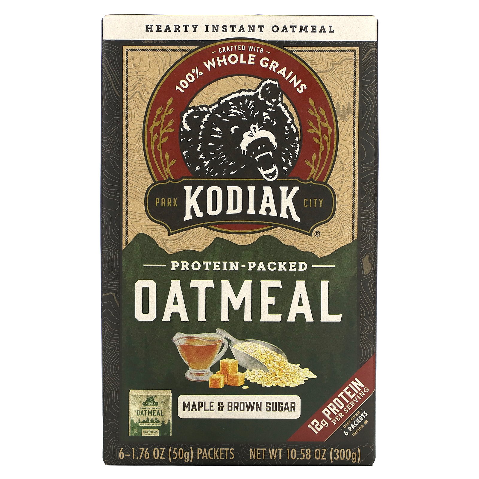 製品仕様 商品名 コディアック オートミール 【 iHerb アイハーブ 公式 】 Kodiak Cakes インスタント オーツ麦 オート麦 オーツ 燕麦 えんばく からす麦 全粒粉 タンパク質 プロテイン メープル & ブラウンシュガー 各50g 6袋 商品説明 - 名称 オートミール 原材料 全粒オーツ麦、タピオカ澱粉入りエンドウ豆タンパク質濃縮物、サトウキビ糖、乳タンパク質濃縮物、ブラウンシュガー、メープルシロップ、ヒマワリレシチン配合ホエイプロテインアイソレート、海塩、天然香料本製品には乳成分が含まれています。また、他の製品と共通の設備で製造されているため、微量の卵、大豆、木の実、小麦が含まれています。 内容量 6個 賞味期限 パッケージに記載 保存方法 高温多湿を避けて保存してください。 商品区分 食品（海外製） 生産国 アメリカ 製造者 KEHE Distributors Holdings, LLC dba KEHE Distribut24973 Network Place, Chicago, 60603-1249 USA 輸入者 本商品は個人輸入商品のため、購入者の方が輸入者となります。 広告文責 iHerb19516163600