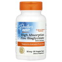 Doctor's Best ビスグリシン酸亜鉛 高吸収 【 iHerb アイハーブ 公式 】 ドクターズベスト ビスグリシン酸 亜鉛 キレート ミネラル サプリ...