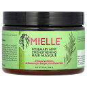 【マラソン期間限定MAX P20倍】Mielle ストレングスニング ヘアマスク 【 iHerb アイハーブ 公式 】 ミエーレ コンディショナー ヘアコンディショナー ヘアトリートメント ビオチン パンテノール ひまし油 ローズマリーミント 340g