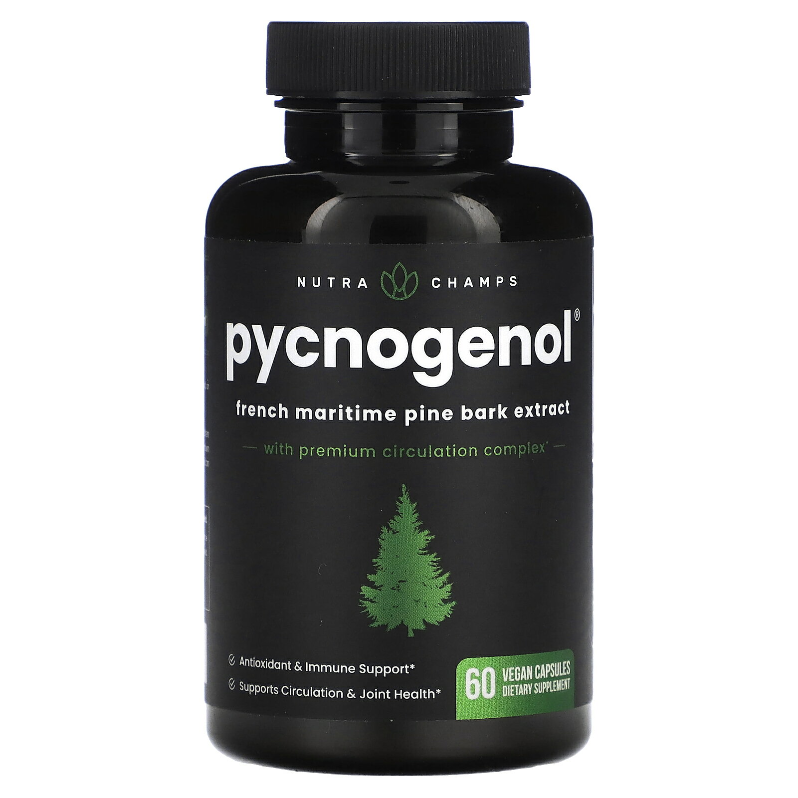 楽天iHerbNutraChamps ピクノジェノール 【 iHerb アイハーブ 公式 】 ニュートラチャンプス フランス海岸松樹皮 Pycnogenol ビート ビーツ カイエン ブラックペッパー サプリメント サプリ ベジカプセル 60粒