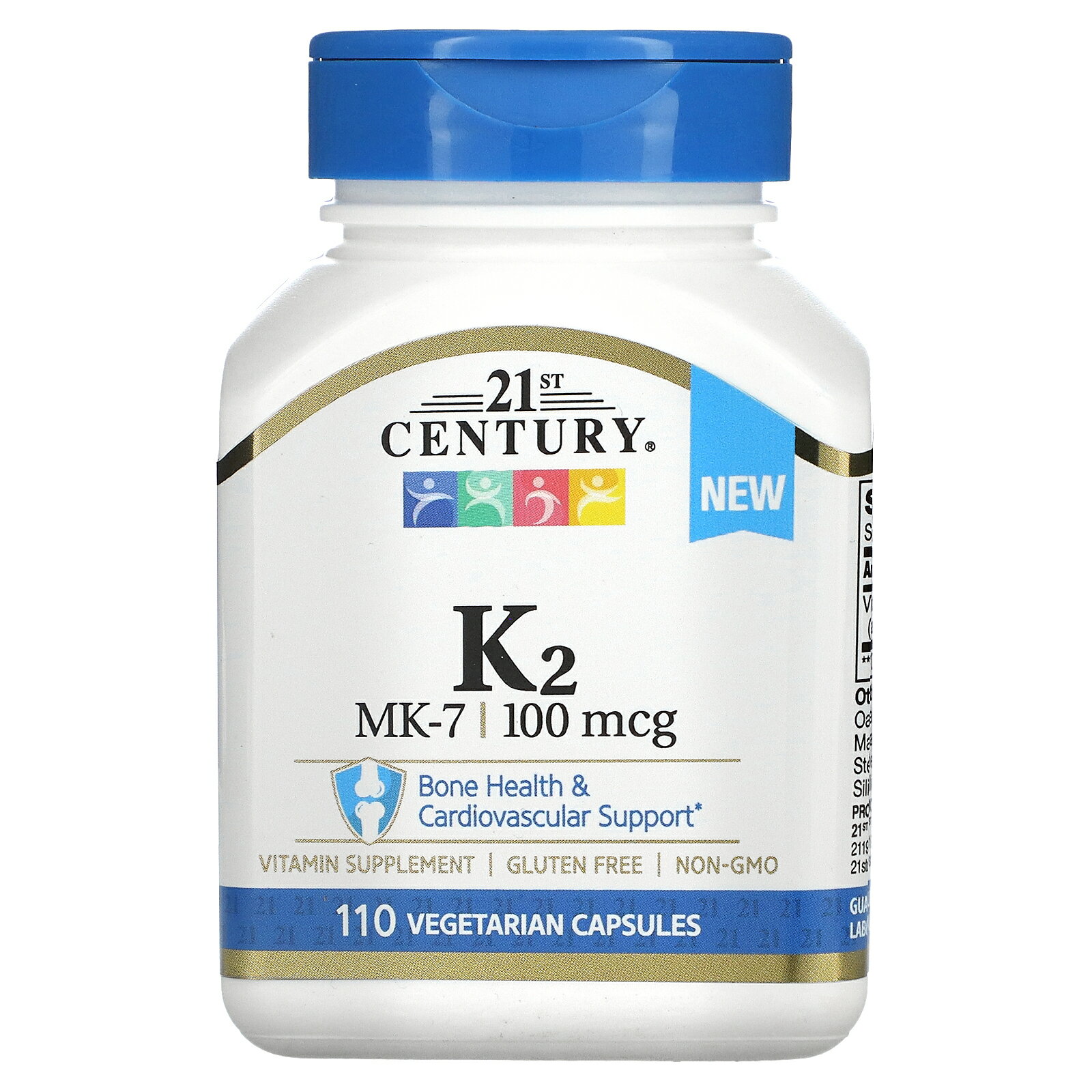 21st Century ビタミンK2 【 iHerb アイハーブ 公式 】 21st センチュリー ビタミン K2 ビタミン類 ビタミンK MK-7 …