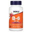 【POINT20倍★11/1 0:00〜23:59限定】NOW Foods B-6 【 iHerb アイハーブ 公式 】 ナウフーズ ビタミンB..