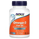 NOW Foods オメガ3 フィッシュオイル 【 iHerb アイハーブ 公式 】 ナウフーズ オメガ3脂肪酸 オメガ EPA DHA サプリメント サプリ ...