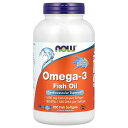 NOW Foods オメガ3 【 iHerb アイハーブ 公式 】 ナウフーズ オメガ3脂肪酸 DHA EPA 分子蒸発加工 オメガ フィッシュオイル ドコサヘ...