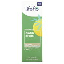 Life-flo ビオチン ドロップ 【 iHerb アイハーブ 公式 】 ライフフロー ビタミン ビタミンD3 サプリメント サプリ リキッド 液体 ナチュラルバニラ 59ml