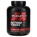 【マラソン期間限定MAX P20倍】MuscleTech ニトロテック リップド 【 iHerb アイハーブ 公式 】 マッスルテック ホエイ プロテイン パウダー ペプチド カルニチン 共役リノール酸 コーヒーエキス 粉末 チョコレートファッジブラウニー 1.81kg