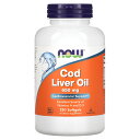 【POINT20倍★6/4 20:00〜6/11 1:59】NOW Foods タラ肝油 【 iHerb アイハーブ 公式 】 ナウフーズ コッドリバーオイル ...