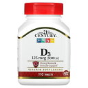 21st Century ビタミンD3 【 iHerb アイハーブ 公式 】 21st センチュリー ビタミン D3 ビタミン類 ビタミンD サプリメント サプ...