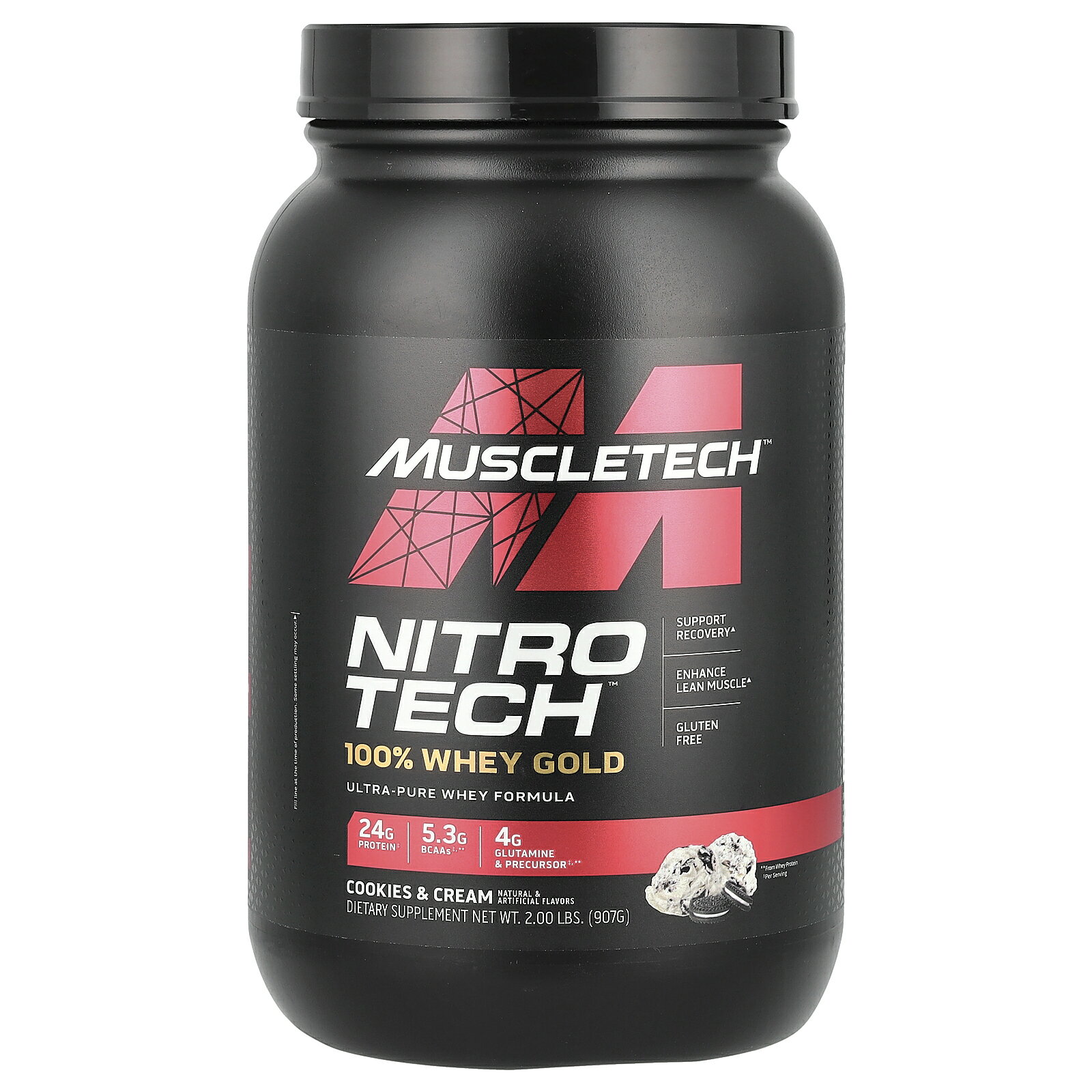 Muscletech ニトロテック 100 ホエイゴールド 【 iHerb アイハーブ 公式 】 マッスルテック Nitro Tech ホエイ プロテイン パウダー ホエイタンパク質 粉末 クッキーアンドクリーム 907g （約31回分）