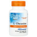 Doctor's Best L-テアニン 【 iHerb アイハーブ 公式 】 ドクターズベスト テアニン アミノ酸 Suntheanine サンテアニン サプ...