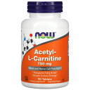 【POINT20倍★9/18 0:00~9/24 9:59】NOW Foods アセチル-L-カルニチン 【 iHerb アイハーブ 公式 】 ナウフーズ L-カルニチン カルニチン アミノ酸 サプリメント サプリ タブレット 750mg 90粒