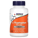 NOW Foods L-トリプトファン パウダー 【 iHerb アイハーブ 公式 】 ナウフーズ トリプトファン アミノ酸 サプリメント サプリ 粉末 57g