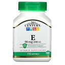 【マラソン期間限定MAX P20倍】21st Century ビタミンE 【 iHerb アイハーブ 公式 】 21st センチュリー ビタミン E ビタミン類 サプリメント サプリ ソフトジェル 90mg 200IU 110粒