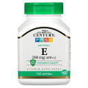 製品仕様 商品名 21st Century ビタミンE 【 iHerb アイハーブ 公式 】 21st センチュリー ビタミン E ビタミン類 サプリメント サプリ ソフトジェル 268mg 400IU 110粒 商品説明 - 名称 ビタミンE含有食品 原材料 ビタミンE、大豆オイル、ゼラチン、グリセリン、精製水本製品には大豆が含まれています。砂糖、塩、酵母、保存料、合成香料、人工着色料は使用していません。 内容量 110粒 賞味期限 パッケージに記載 保存方法 直射日光、高温多湿を避けて室温で保存してください。 商品区分 健康食品（海外製） 生産国 アメリカ 製造者 21st Century Healthcare, Inc.443 W Alameda Drive Ste 125, Tempe, 85282 USA 輸入者 本商品は個人輸入商品のため、購入者の方が輸入者となります。 広告文責 iHerb19516163600