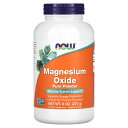 NOW Foods 酸化マグネシウム ピュアパウダー 【 iHerb アイハーブ 公式 】 ナウフーズ マグネシウム ミネラル サプリメント サプリ 100% ...