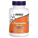 NOW Foods L-トリプトファン 【 iHerb アイハーブ 公式 】 ナウフーズ トリプトファン アミノ酸 サプリメント サプリ 植物性カプセル ベジカ...