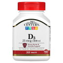21st Century ビタミンD3 【 iHerb アイハーブ 公式 】 21st センチュリー ビタミン D3 ビタミン類 ビタミンD サプリメント サプ...