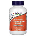 NOW Foods L-トリプトファン 【 iHerb アイハーブ 公式 】 ナウフーズ トリプトファン アミノ酸 サプリメント サプリ ダブルストレングス タ...