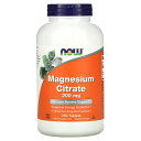 【POINT20倍★5/30 0:00〜6/1 23:59】NOW Foods クエン酸マグネシウム 【 iHerb アイハーブ 公式 】 ナウフーズ マグネシ...