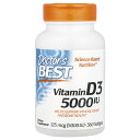 Doctor's Best ビタミンD3 【 iHerb アイハーブ 公式 】 ドクターズベスト ビタミン ビタミンD サプリメント サプリ ソフトジェル 12...