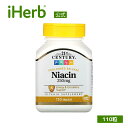 21st Century ナイアシン 持続放出型 【 iHerb アイハーブ 公式 】 21st センチュリー ビタミン ビタミンB ビタミンB群 B3 サプリ...