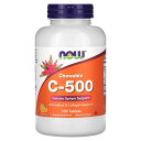 NOW Foods C-500 【 iHerb アイハーブ 公式 】 ナウフーズ ビタミンC ビタミン C アスコルビン酸 ビタミン類 アセロラ シトラス フラ...