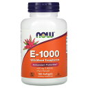 NOW Foods E-1000  ナウフーズ ビタミンE ビタミン E 混合 ミックス トコフェロール ビタミン類 ビタミンサプリ サプリメント サプリ ソフトジェル 670mg 1,000IU 100粒