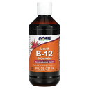 NOW Foods B-12 リキッド 【 iHerb アイハーブ 公式 】 ナウフーズ ビタミンB12 ビタミンB コンプレックス ビタミンB群 ビタミン B1 B2 B3 B6 B12 ナイアシン ビオチン 葉酸 ビタミンサプリ サプリ 液体 237ml