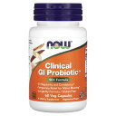 NOW Foods クリニカルgI プロバイオティクス 【 iHerb アイハーブ 公式 】 ナウフーズ ビフィズス菌 乳酸菌 プロバイオティック サプリメント...